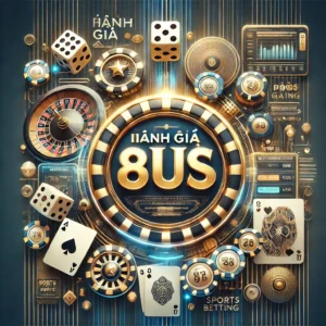 DALL·E 2024 11 25 22.32.12 A professional and high quality featured image showcasing the theme of a reputable online betting platform. Centered is the text Danh Gia Nha Cai 8US