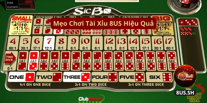 Tài xỉu 8US: Trò Chơi Cược Đỉnh Cao Dành Cho Mọi Người meo choi tai xiu 8us hieu qua | Tài xỉu 8US: Trò Chơi Cược Đỉnh Cao Dành Cho Mọi Người